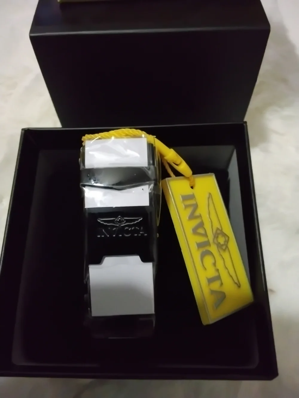 Invicta Black and Silver Men's Stainless Steel Watch